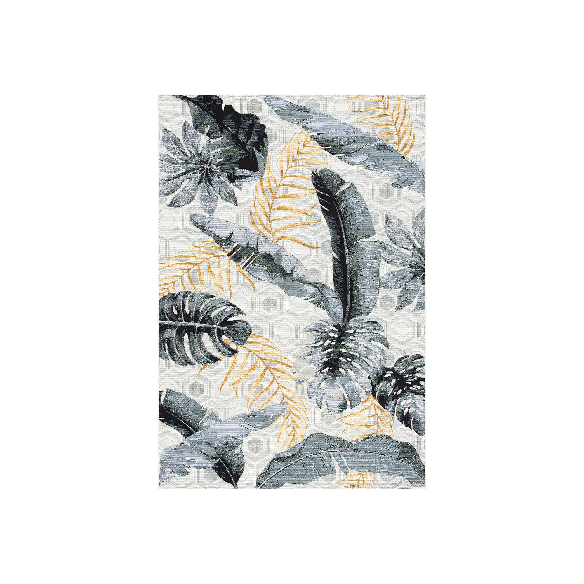 Safavieh Barbados Luna Indoor Outdoor Rug, Gray Gold