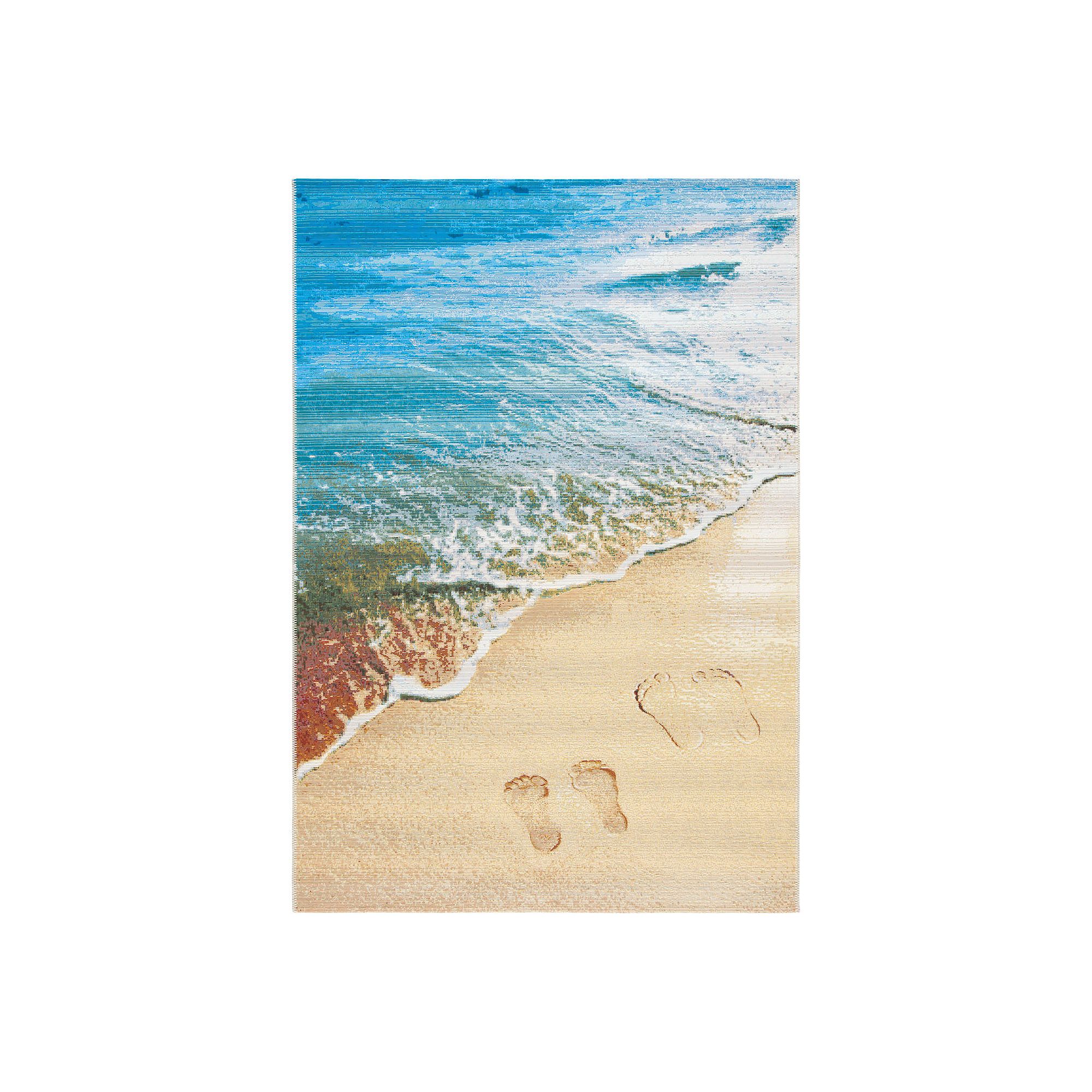 Safavieh Barbados Sofia Indoor Outdoor Rug, Gold Blue