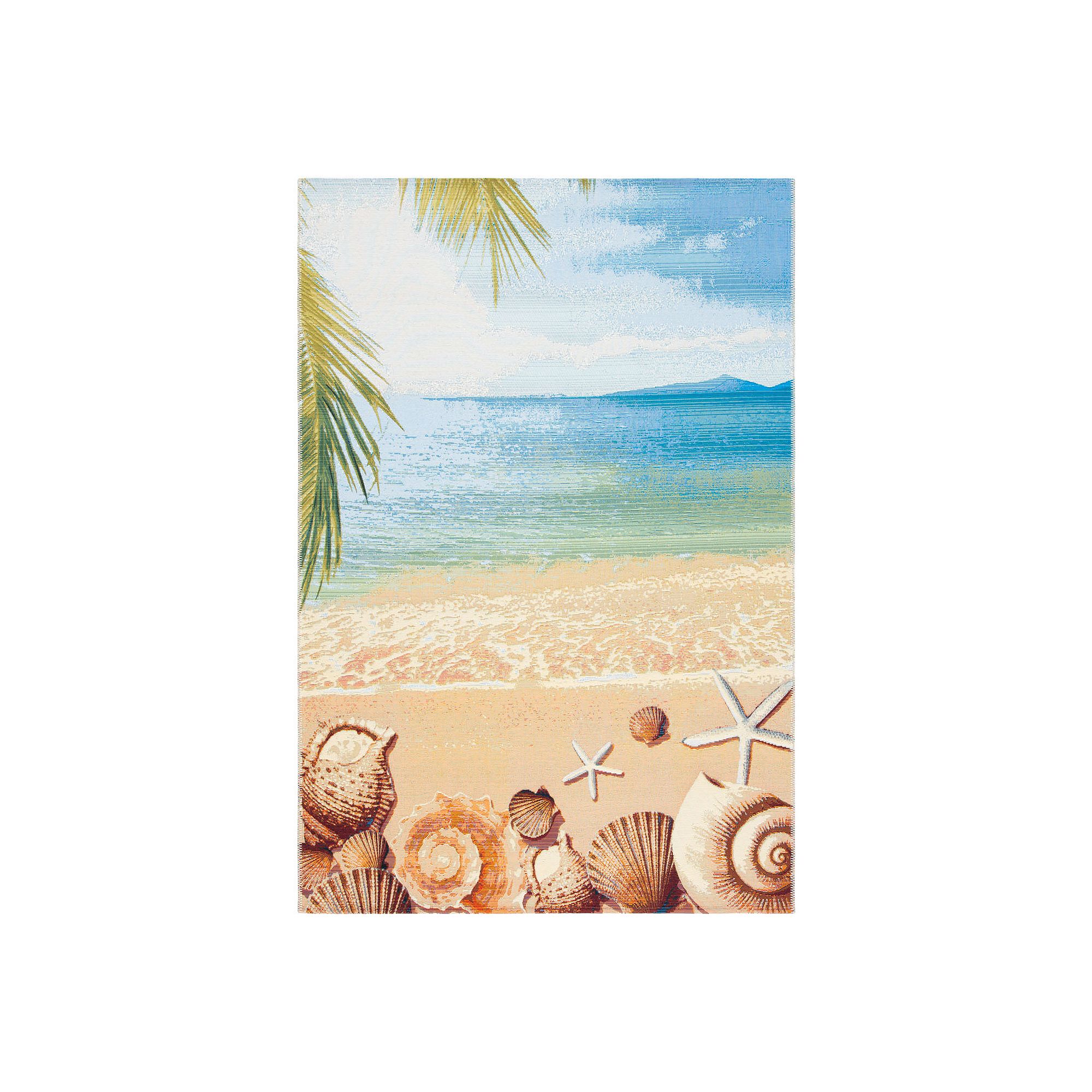 Safavieh Barbados Elena Indoor Outdoor Rug, Gold Blue