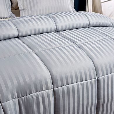 Kathy Ireland Damask Stripe Comforter Set