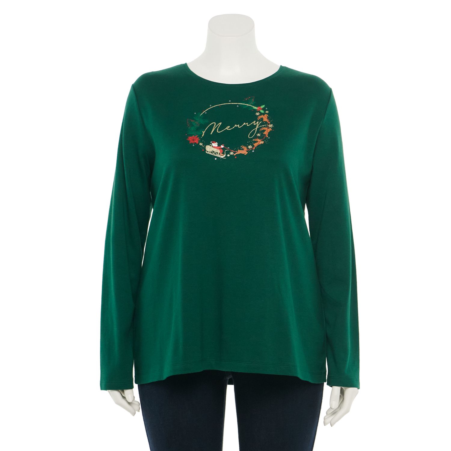 holiday tees plus size