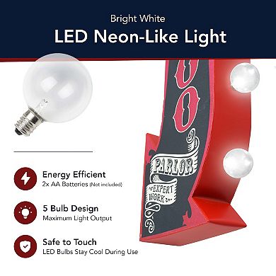 American Art Décor Tattoo Parlor LED Marquee Arrow Wall Decor