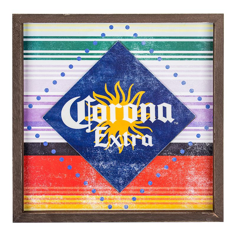 Corona Extra Beer Framed Wall Art, Blue