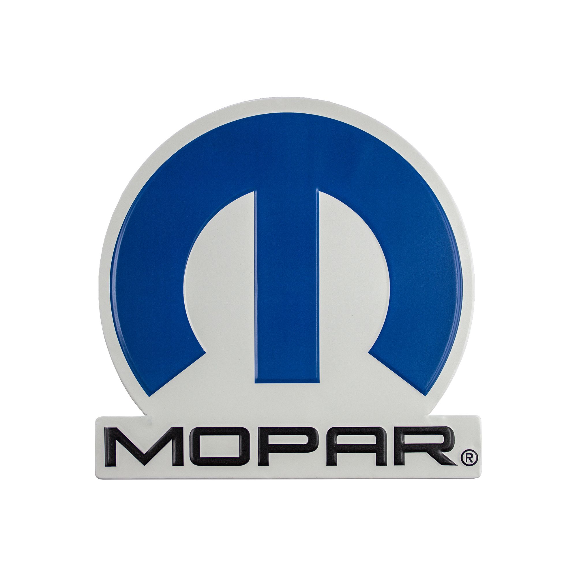 American Art Décor Mopar Logo Embossed Wall Decor, Blue