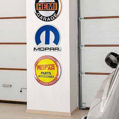 American Art Décor Mopar Logo Embossed Wall Decor