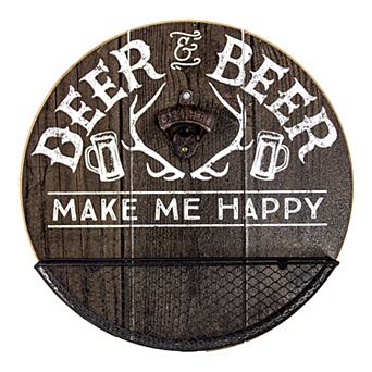 American Art Décor Deer & Beer Bottle Opener Wall Decor