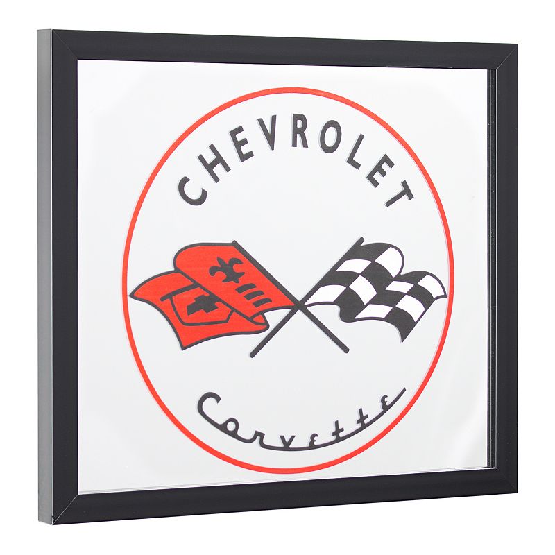Chevrolet Corvette Mirror Wall Decor, Red