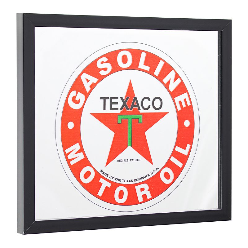 Texaco Gasoline Mirror Wall Decor, Red