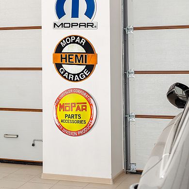 American Art Décor Mopar Hemi Garage Embossed Wall Decor