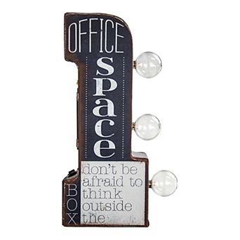 American Art Décor Office Space Mini LED Marquee Wall Decor