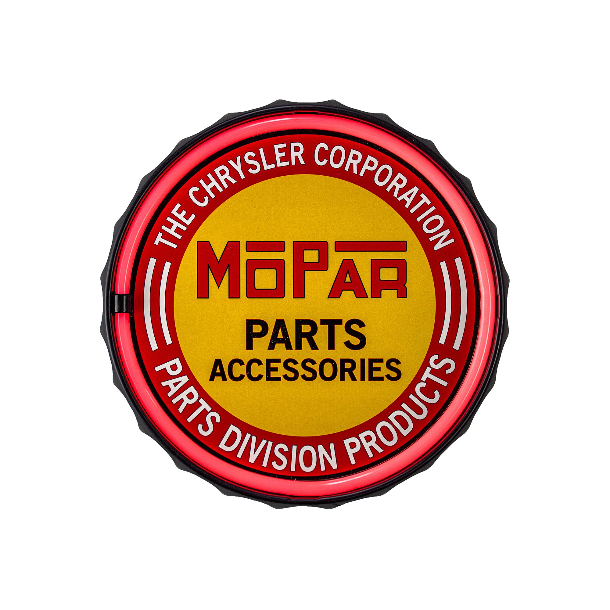 American Art Décor Mopar Chrysler Parts LED Wall Decor, Red