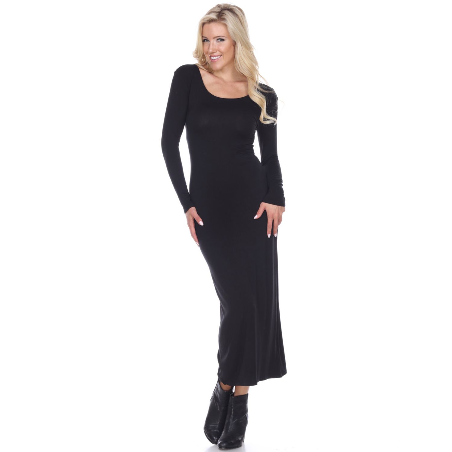 kohls black maxi dress