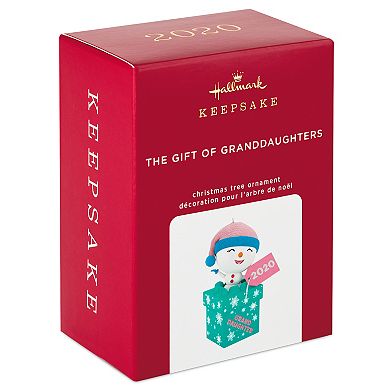 Gift of Granddaughter 2020 Hallmark Keepsake Christmas Ornament