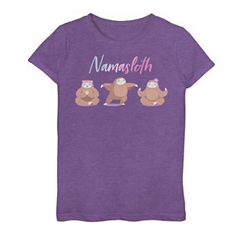 Girls 7-16 Fifth Sun Sloth Yoga Moves Graphic Tee