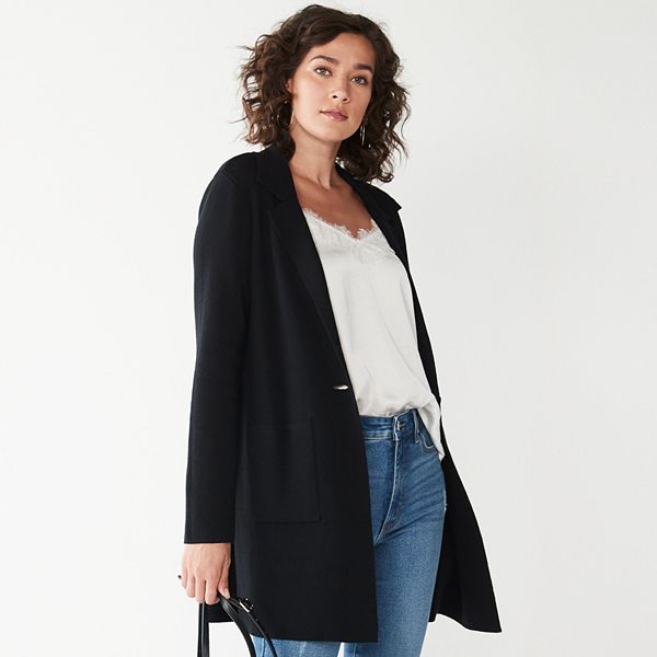 Women's Nine West Long Sweater Blazer