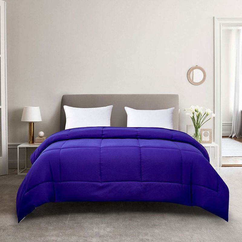 Royal Majesty Reversible Comforter, Purple, Full/Queen