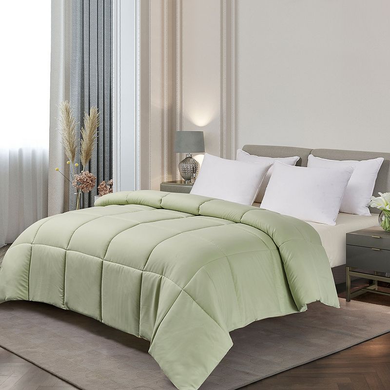 Royal Majesty Microfiber Solid Comforter, Green, Twin