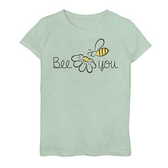 Girls 7-16 Bee You Outline Daisy Sketch Graphic Tee