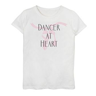 Girls 7-16 Dancer At Heart Ballet Slippers Graphic Tee