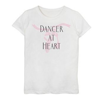 Girls 7-16 Dancer At Heart Ballet Slippers Graphic Tee