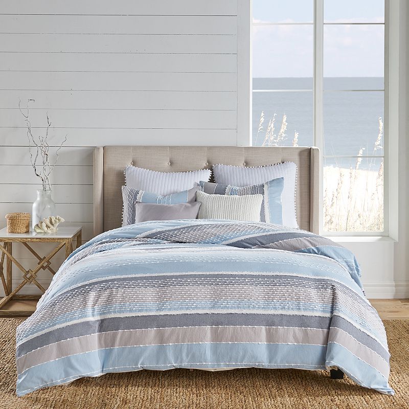 61112358 Levtex Home Santander Comforter Set, Grey, King sku 61112358