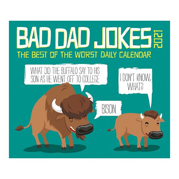 2021 Bad Dad Jokes Daily Calendar Table Decor