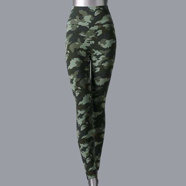 Women's Simply Vera Vera Wang High Rise Camo Leggings