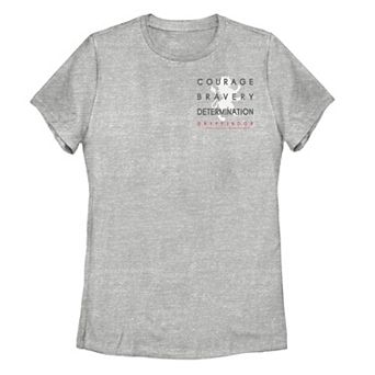 Juniors' Harry Potter Gryffindor Crest "Courage, Bravery, Determination" Tee