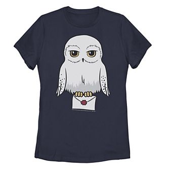 Juniors' Harry Potter Hedwig Cute Cartoon Portrait Tee