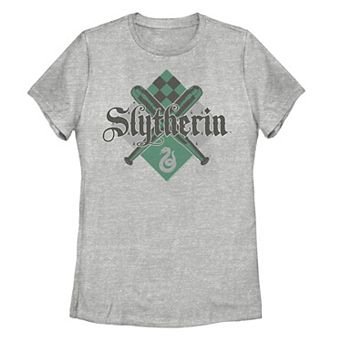 Juniors' Harry Potter Slytherin Quidditch Bats Cross Tee