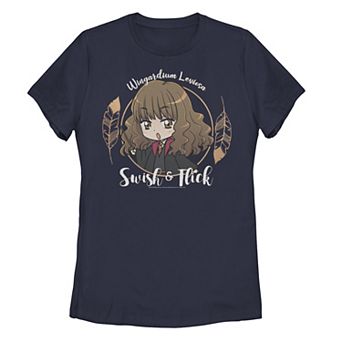 Juniors' Harry Potter Hermione Granger "Wingardium Leviosa" Swish & Flick Anime Tee