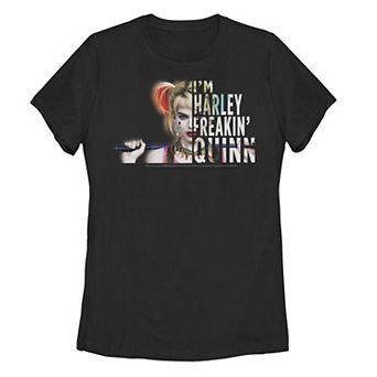 Juniors' Harley Quinn: Birds Of Prey I'm Harley Freakin' Quinn Tee