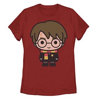 Juniors' Harry Potter Cute Cartoon Style Portrait Tee