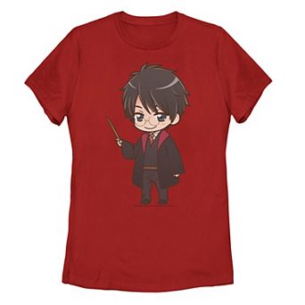 Juniors' Harry Potter Anime Style Portrait Tee