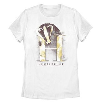 Juniors' Harry Potter Hufflepuff House Watercolor Tee