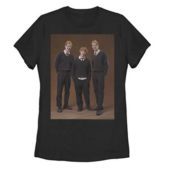Juniors' Harry Potter Weasley Brothers Photo Tee