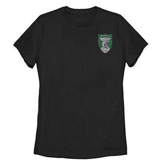 Juniors' Harry Potter Slytherin Crest Left Chest Tee