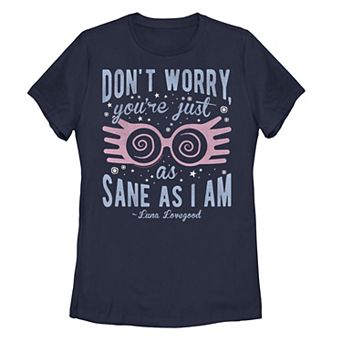 Juniors' Harry Potter Luna Lovegood "You're Just As Sane As I Am" Tee