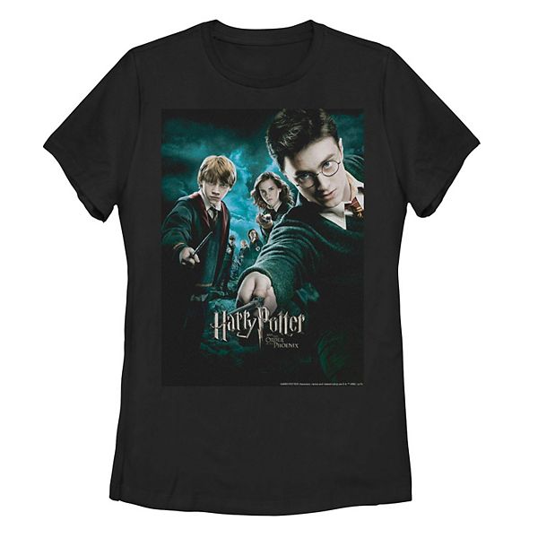 Juniors' Harry Potter Order Of The Phoenix Wands Drawn Poster Tee