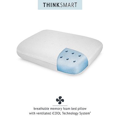 Sensorpedic Thinksmart Bedding Essentials Bundle With Mattress Topper, Memory Foam Pillow, & Mattress Protector