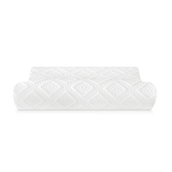 Wondell Cervical,Contour Memory Foam Side-Sleeper Pillow Polyester White/grey 