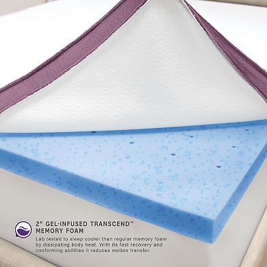Sensorpedic 2" Advanced Cool Transcend Memory Foam Bed Topper