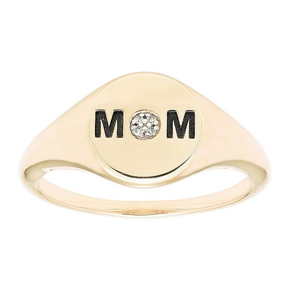 Mom signet deals ring