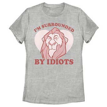 Disney's Villains Scar Surrounded By Idiots Tee
