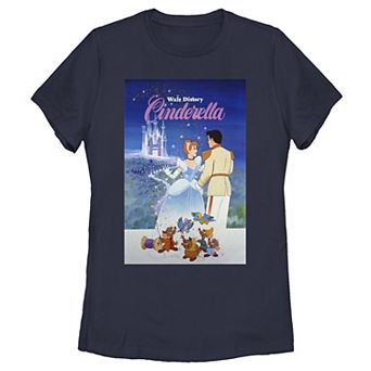 Disney's Cinderella Juniors' Vintage Movie Poster Tee