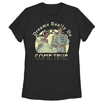 Disney's The Princess & The Frog Juniors' Dreams Really Do Come True Tee