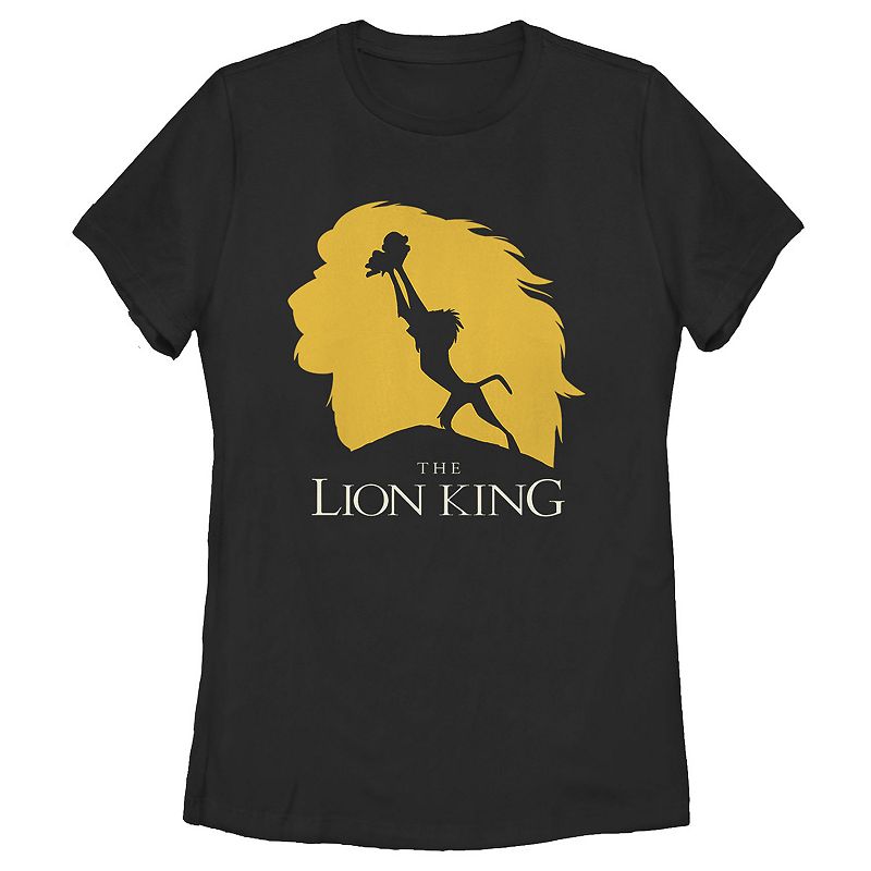 Disney's The Lion King Juniors' Simba Pride Rock Tee, Girl's, Size: Small, Black