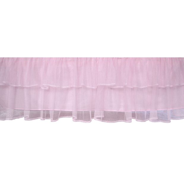 White tulle hotsell crib skirt