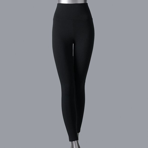 Simply Vera Vera Wang - Black Solid Classic Trousers Polyester