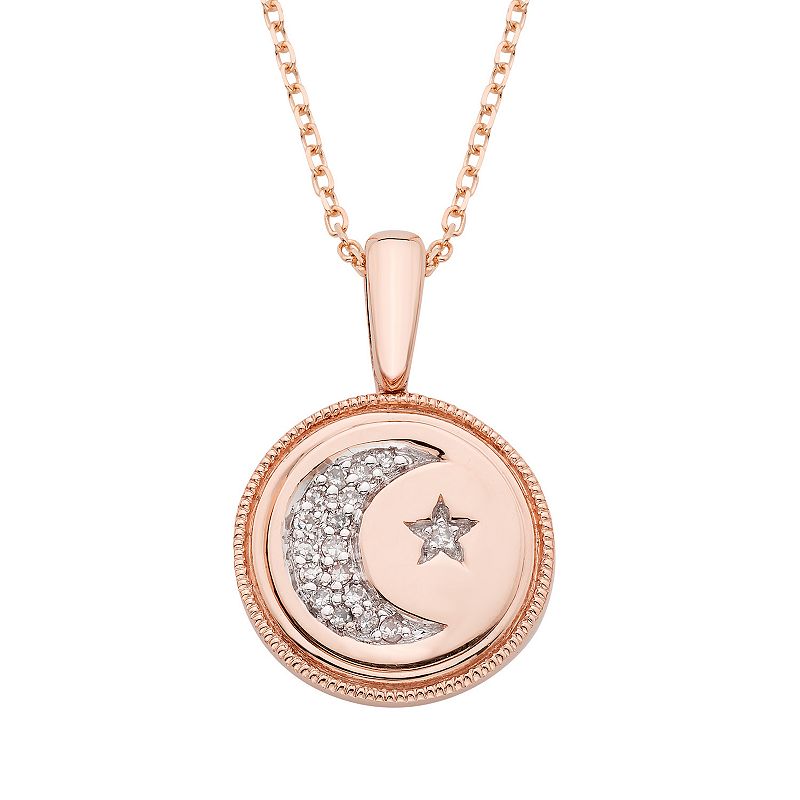 Its Personal 14k Gold Diamond Accent Celestial Signet Pendant, Womens, Wh - 17689646 - Jewelry Featuring dazzling diamond accents set in a moon a sku 17689646